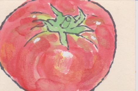 トマトの絵ー５