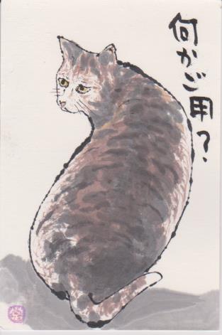 猫の絵手紙ー５